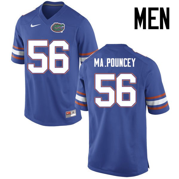 Florida Gators Men #56 Maurkice Pouncey College Football Jerseys Blue